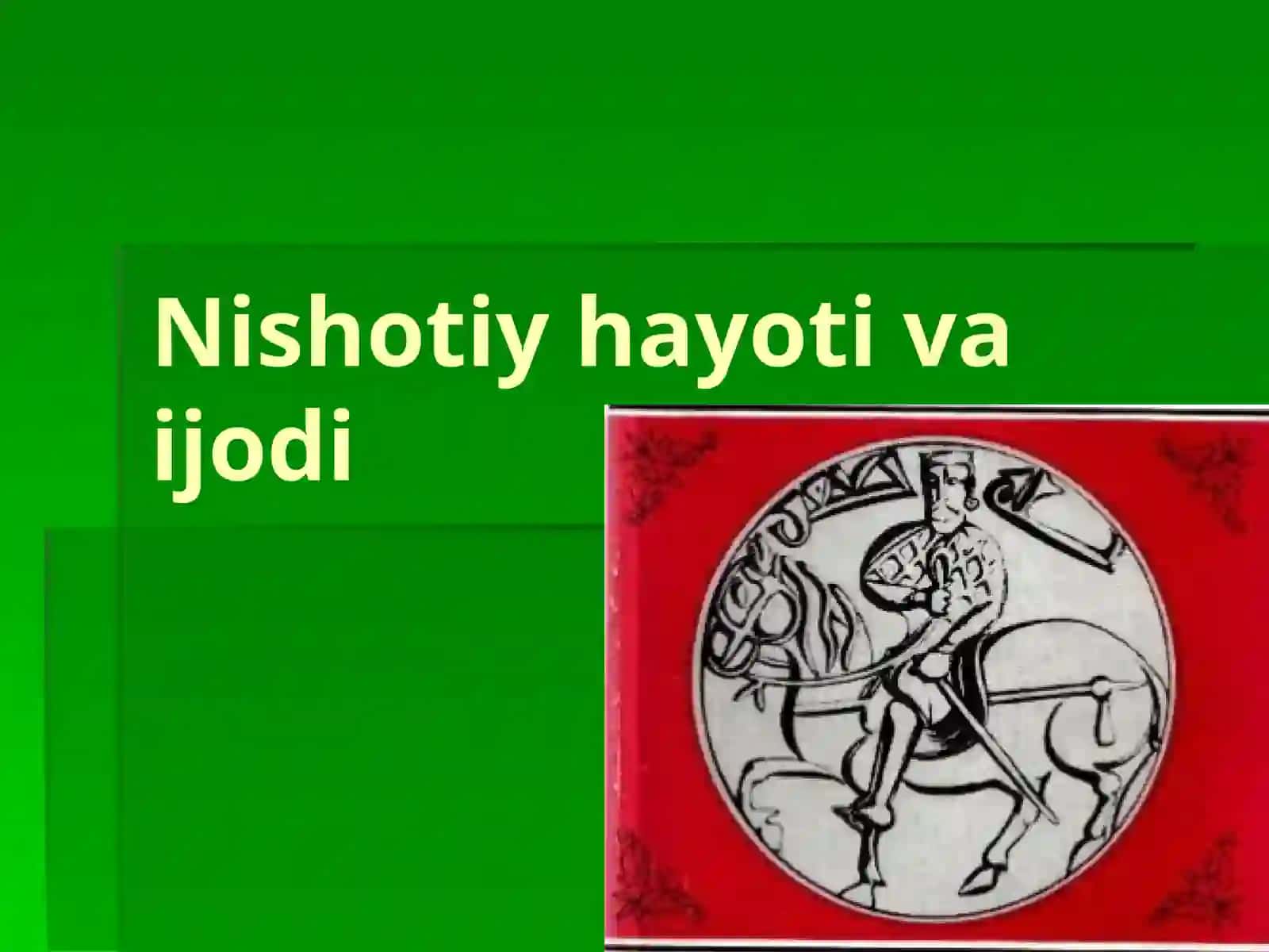 MUHAMMADNIYOZ NISHOTIY(XVIII asr) 2