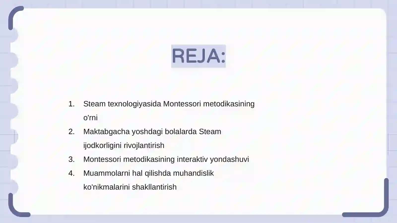 Steam texnologiyasida M.Montessori metodikasidan foydalanish 2
