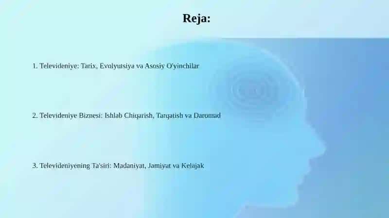 Televidenie-koʻngilocharsanoatsifatida 2