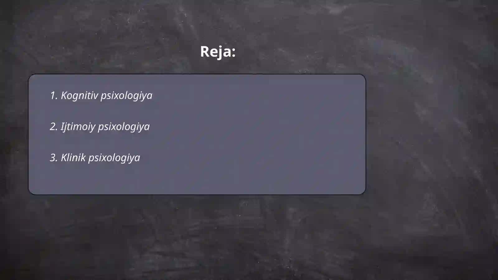 Hozirgi zamon psixologiyasining tarmoqlari 2