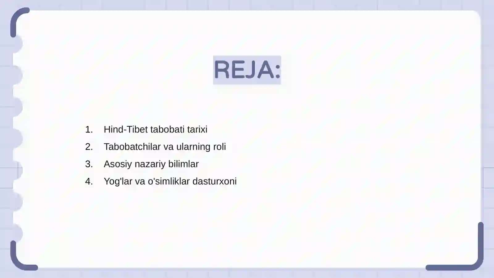 Hind – Tibet tabobati tabiblarning nazariy bilimlari 2