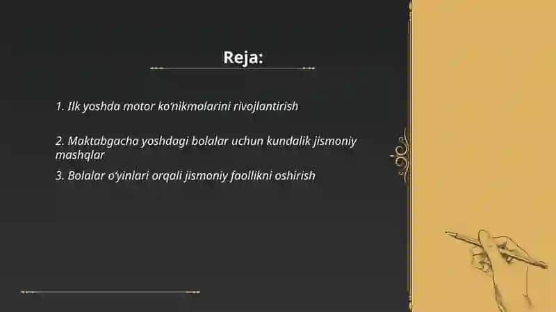 Ilk va maktabgacha yoshdagi bolalar jismoniy tarbiyasi 2