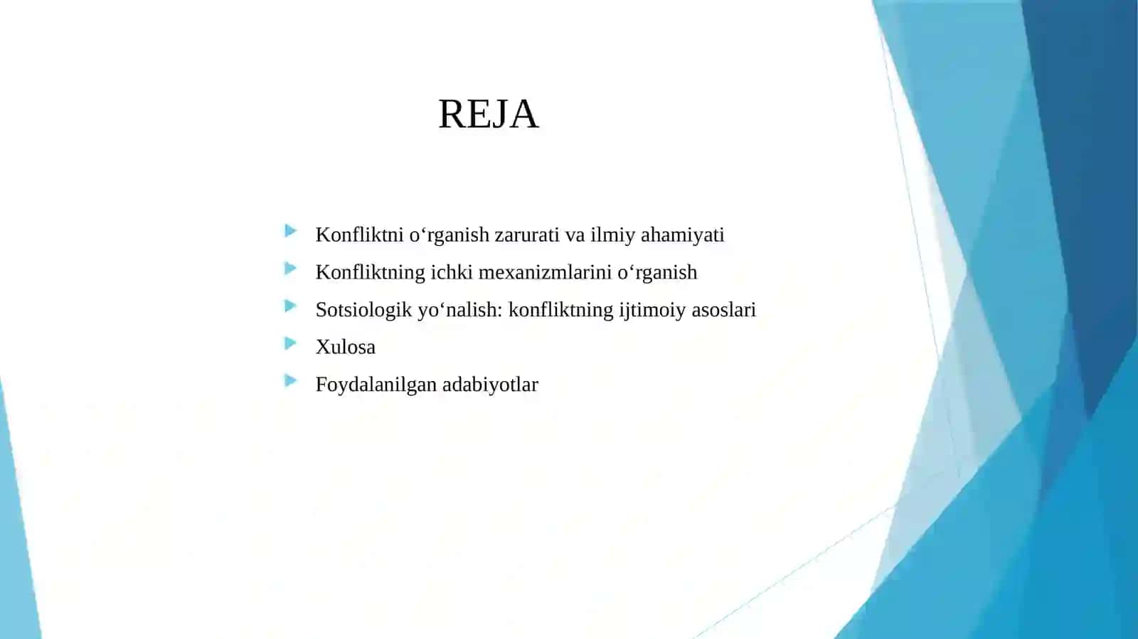 Konfliktni o‘rganishning asosiy yo‘nalishlari 2