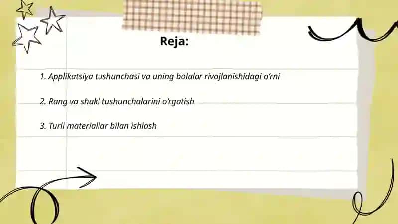 Maktabgacha yoshdagi bolalarni applikatsiya ishiga oʻrgatish 2