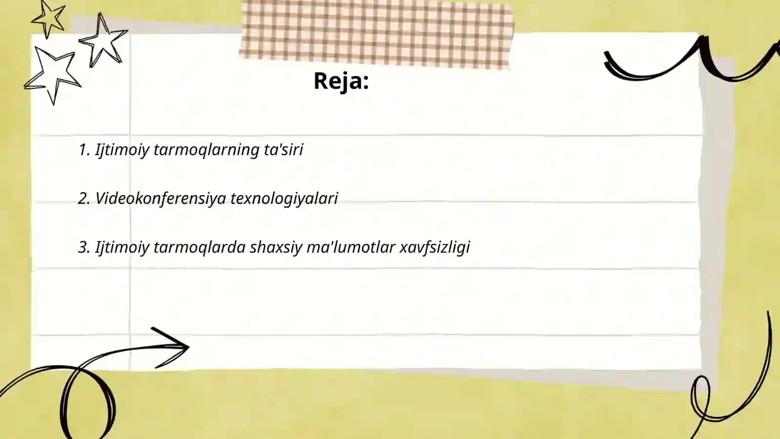 Ijtimoiy tarmoq va videokonferensiyalar 2