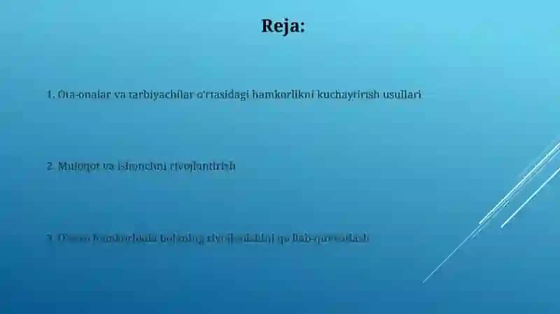 Rivojlantiruvchi markazda ota ona va pedagoglar oʻrtasidagi hamkorlikni kuchaytirish usullari 2