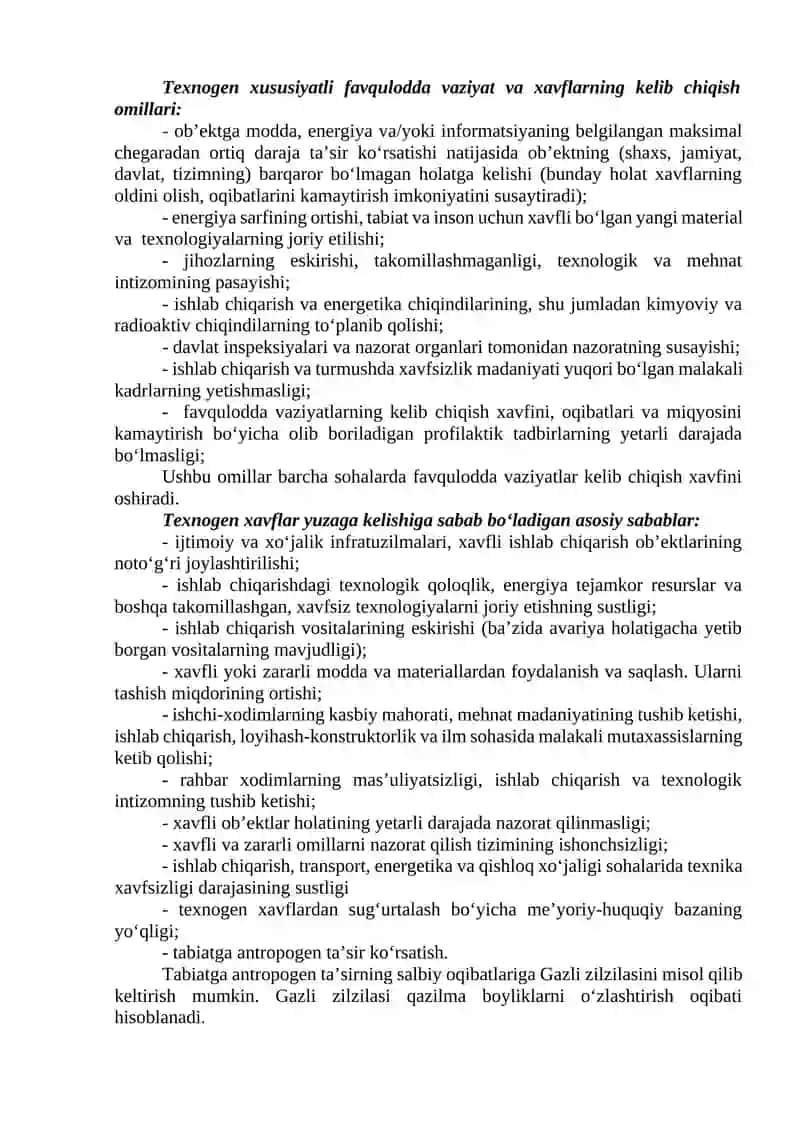 Favqulodda vaziyatlar oqibatlarini bartaraf etish 2