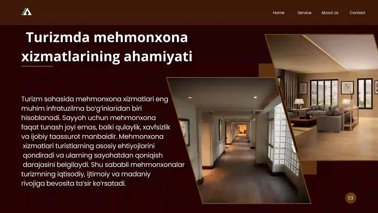 Mehmonxonalar va joylashtirish vositalarining turlari va tasnifi 2