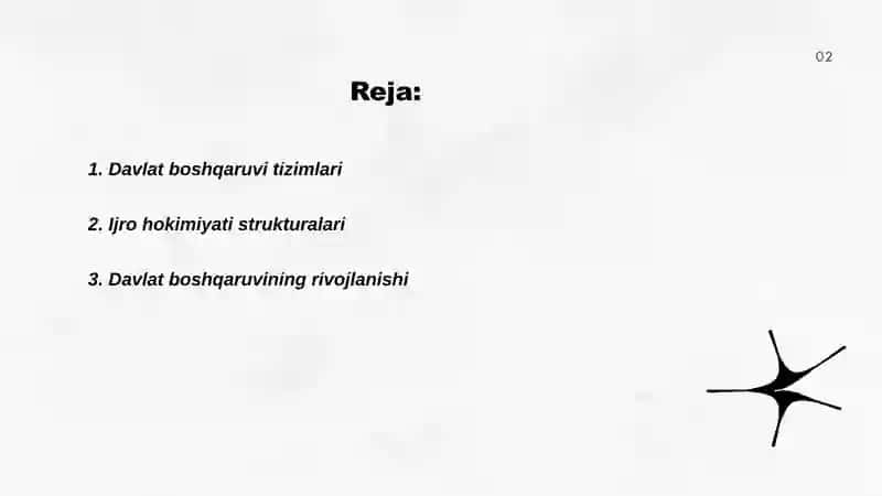 Davlat boshqaruvi tizimlari 2