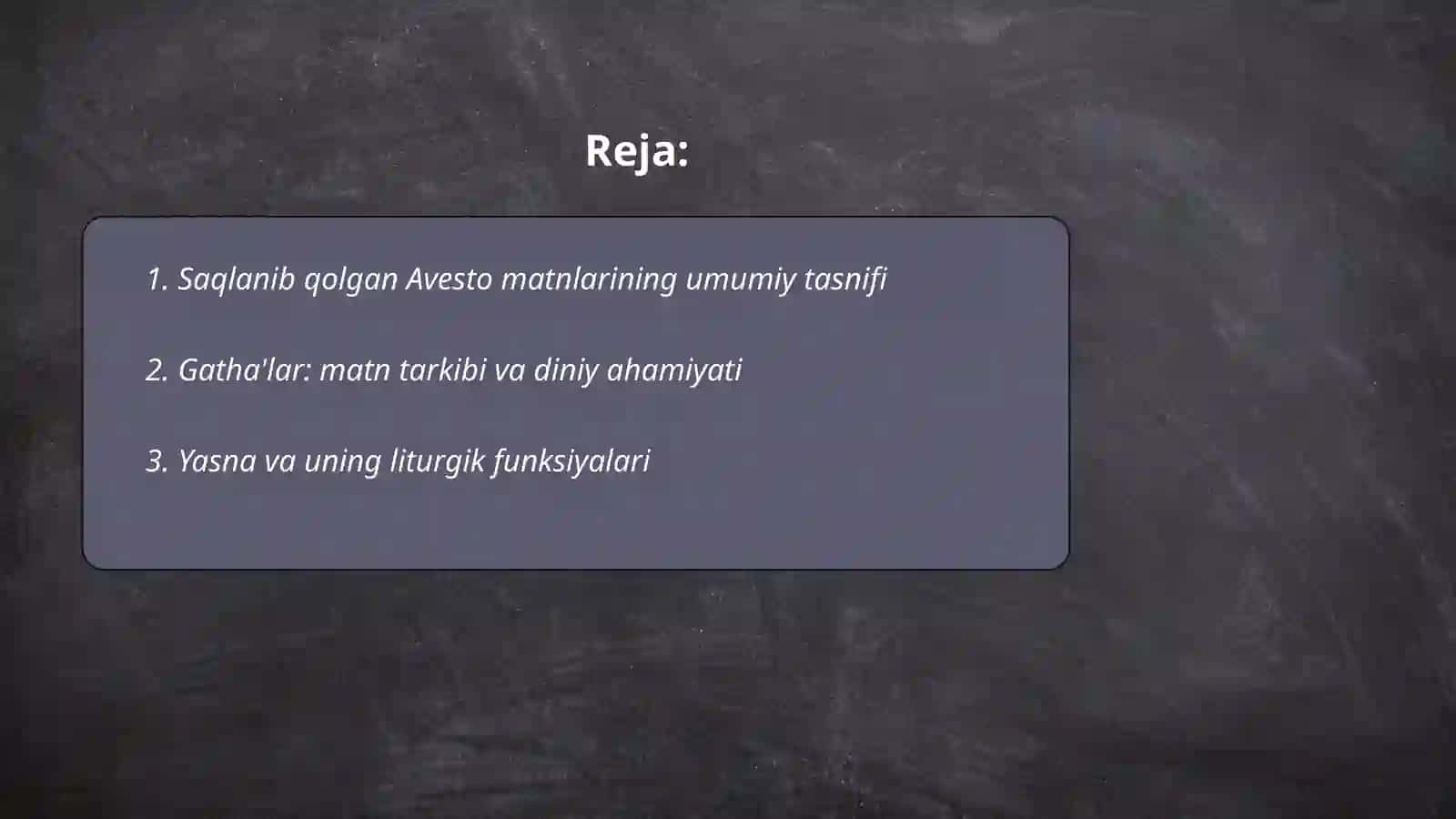 Saqlanib qolgan Avesto matnlari 2