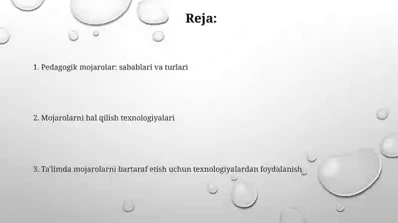 Pedagogik nizolar va ularni bartaraf etish tehnologiyasi 2