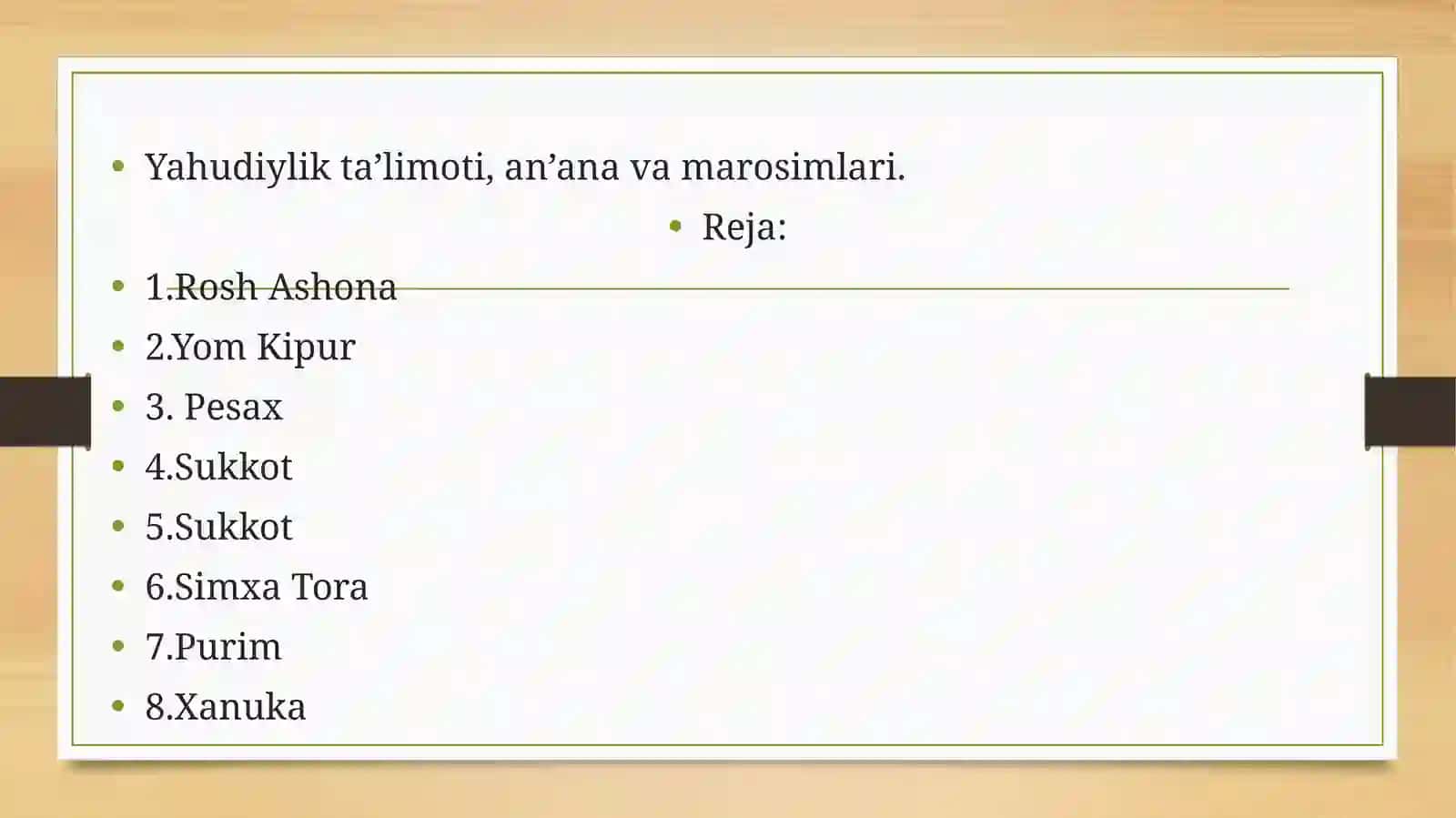 Yahudiylik ta’limoti, an’ana va marosimlari 2