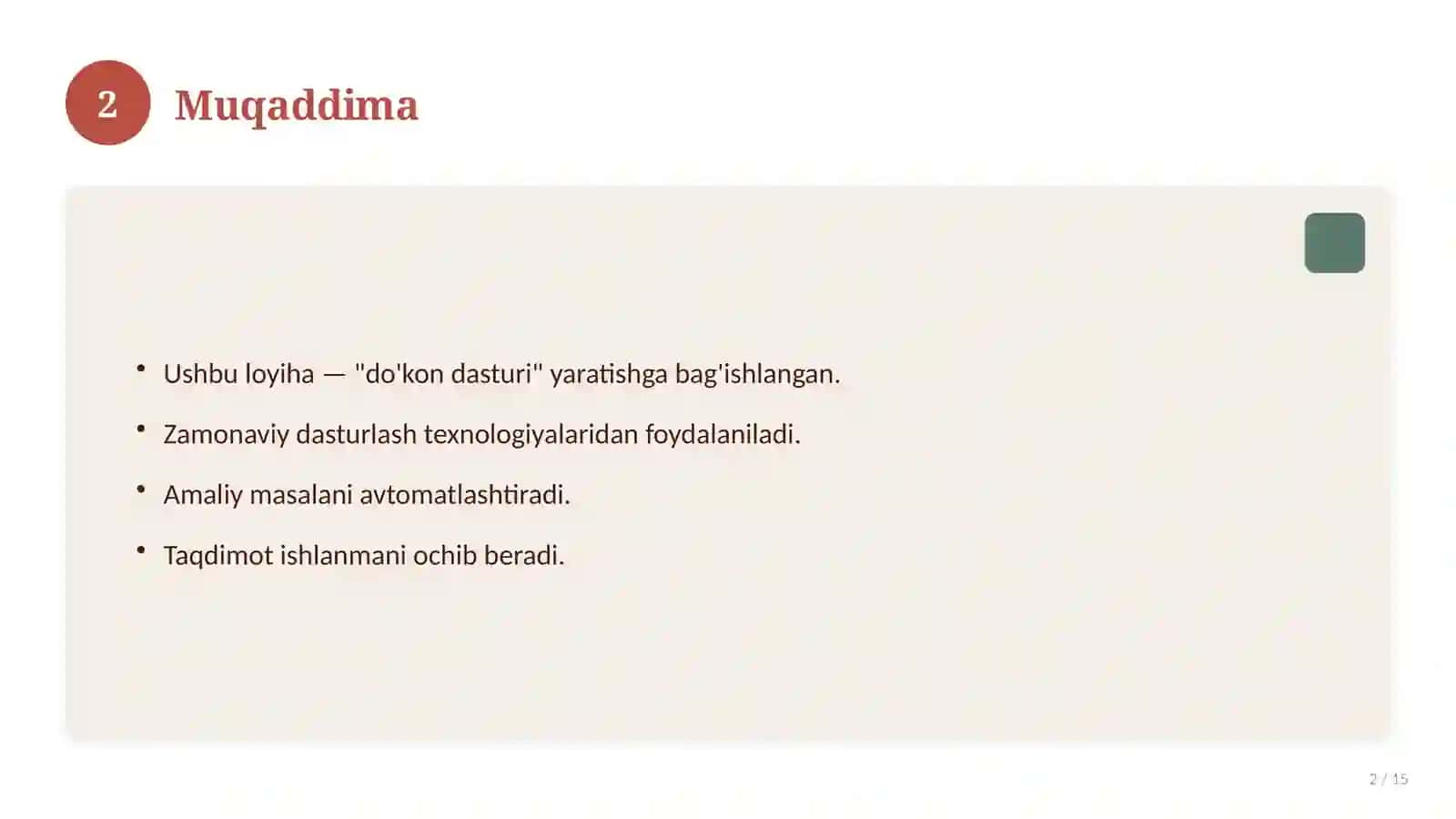 Visual Studio: kompyuter va telefon do'koni ma'lumotlari uchun dastur ilovasi 2