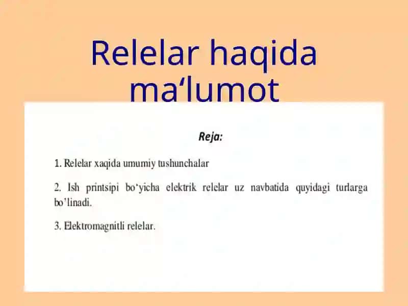 Robotatexnika asoslari fanidan tayyorlagan taqdimot 2