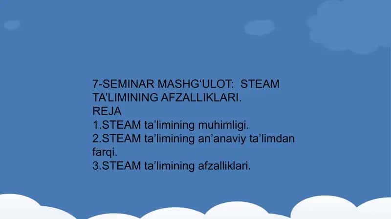 STEM ta'limi slaydi 2