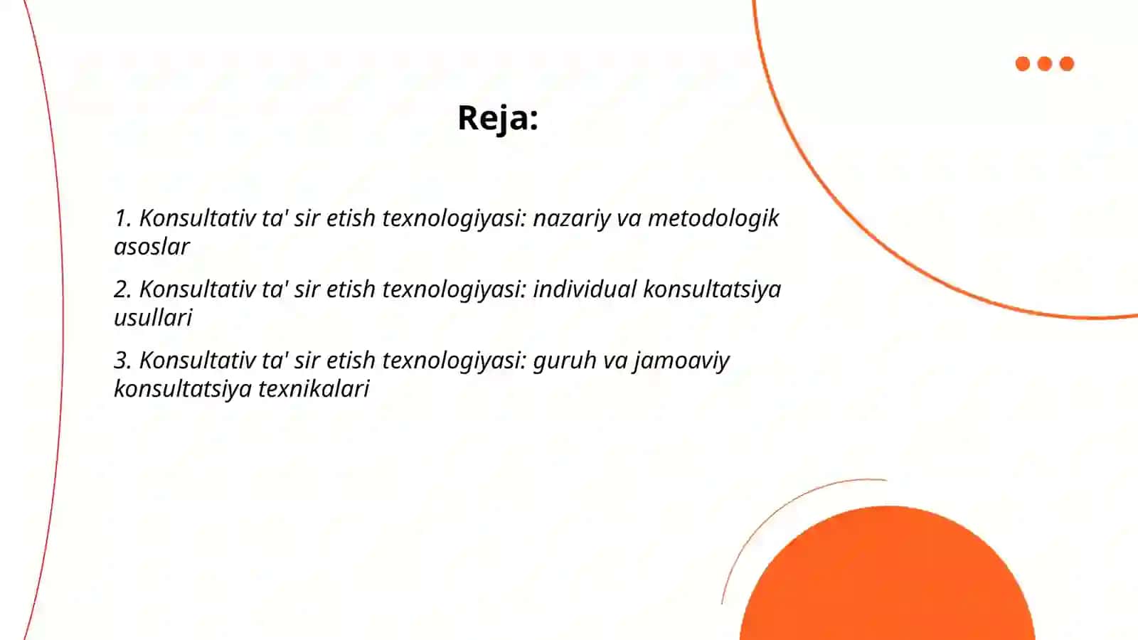 Konsultativ ta' sir etish texnologiyasi 2