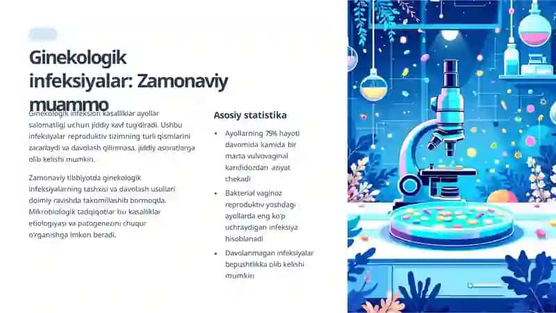 Prezintatsiya ginekologiyada infeksion kasslliklar (mikrobiologiya) 2