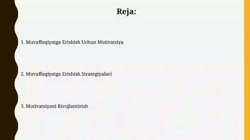 Muvaffaqiyatga Erishish Motivatsiyasi 2