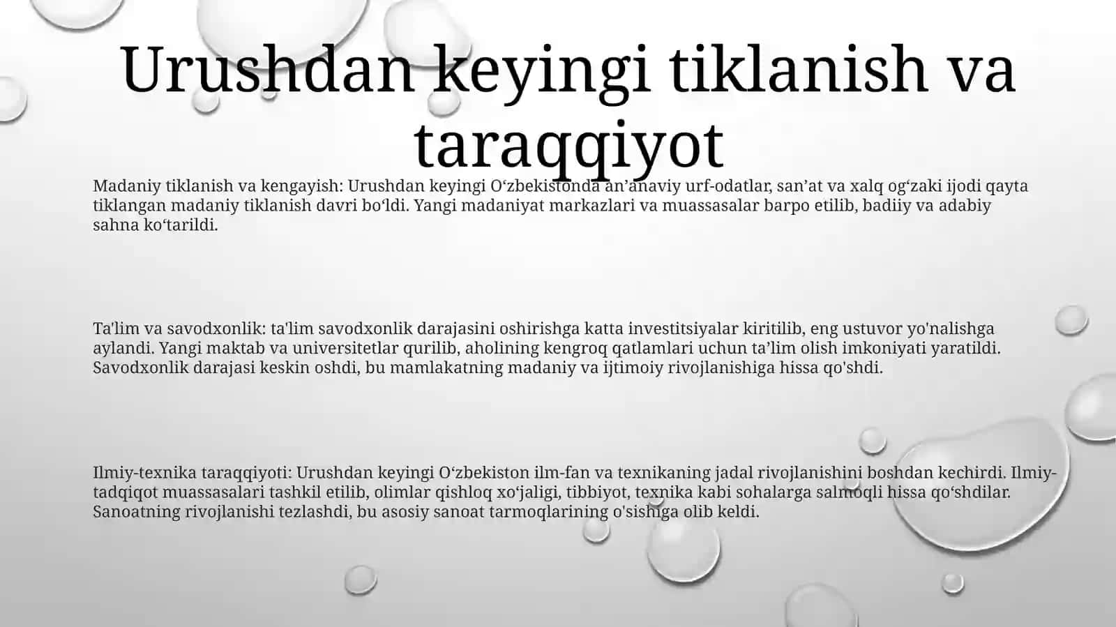 Ikkinchi Jahon Urushidan Keyin OʻZbekiston Madaniyati 2