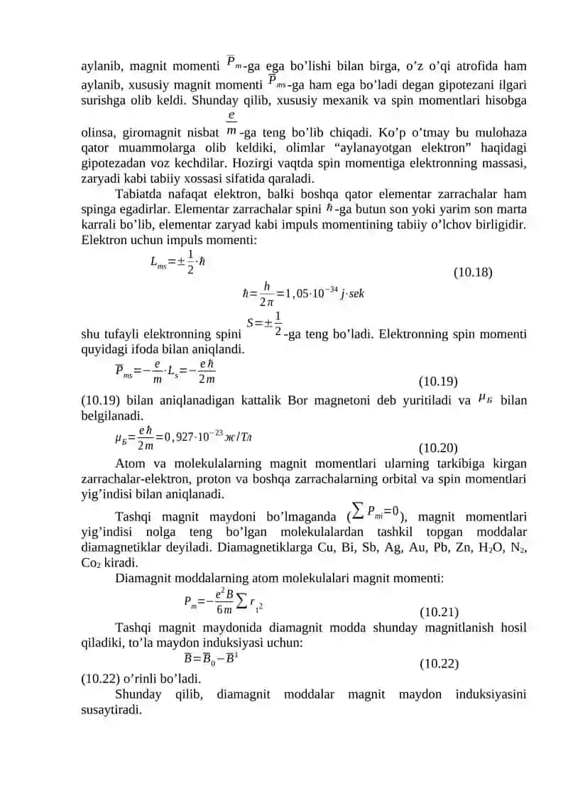 Magnetiklar. Gisterezis hodisasi. 2