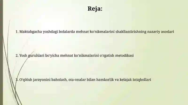 Turli yosh guruhlarda maktabgacha yoshdagi bolarni mehnatga urgatish 2