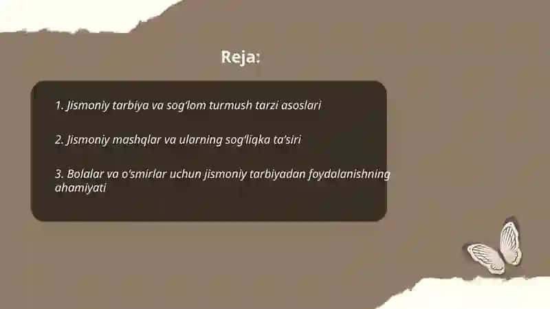 Jismoniy tarbiya va sogʻlom turmush tarzi asoslari 2