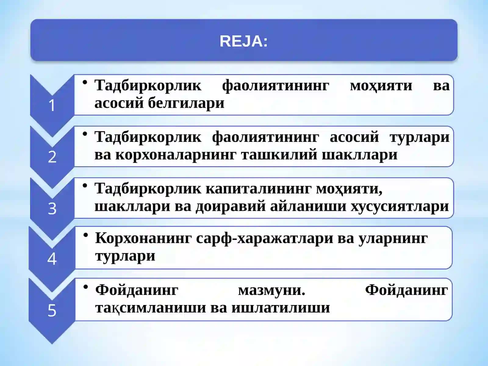 Tadbirkorlik Faoliyati va Tadbirkorlik Kapitali 2