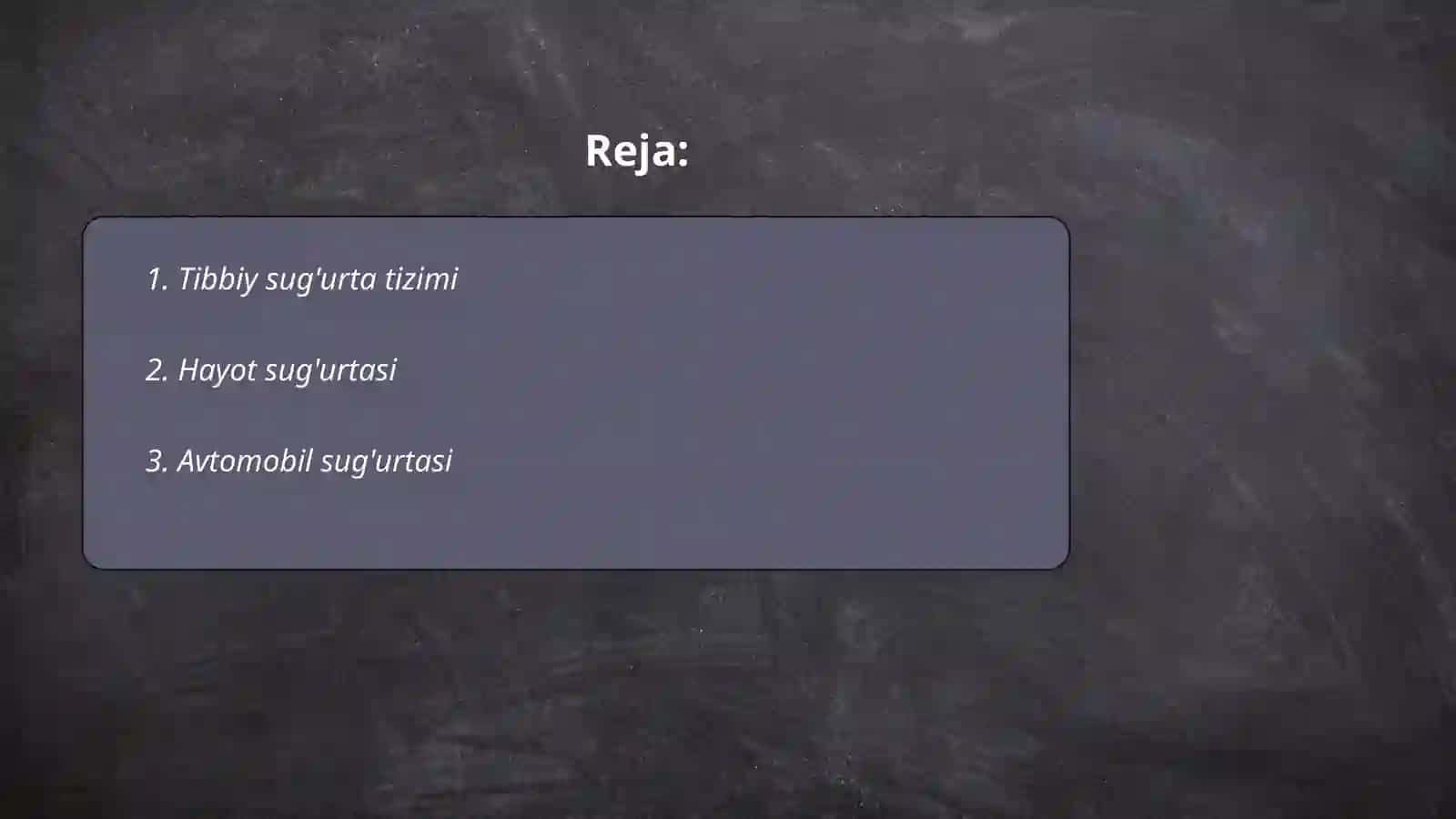 Tibbiy sug'urta tizimi 2