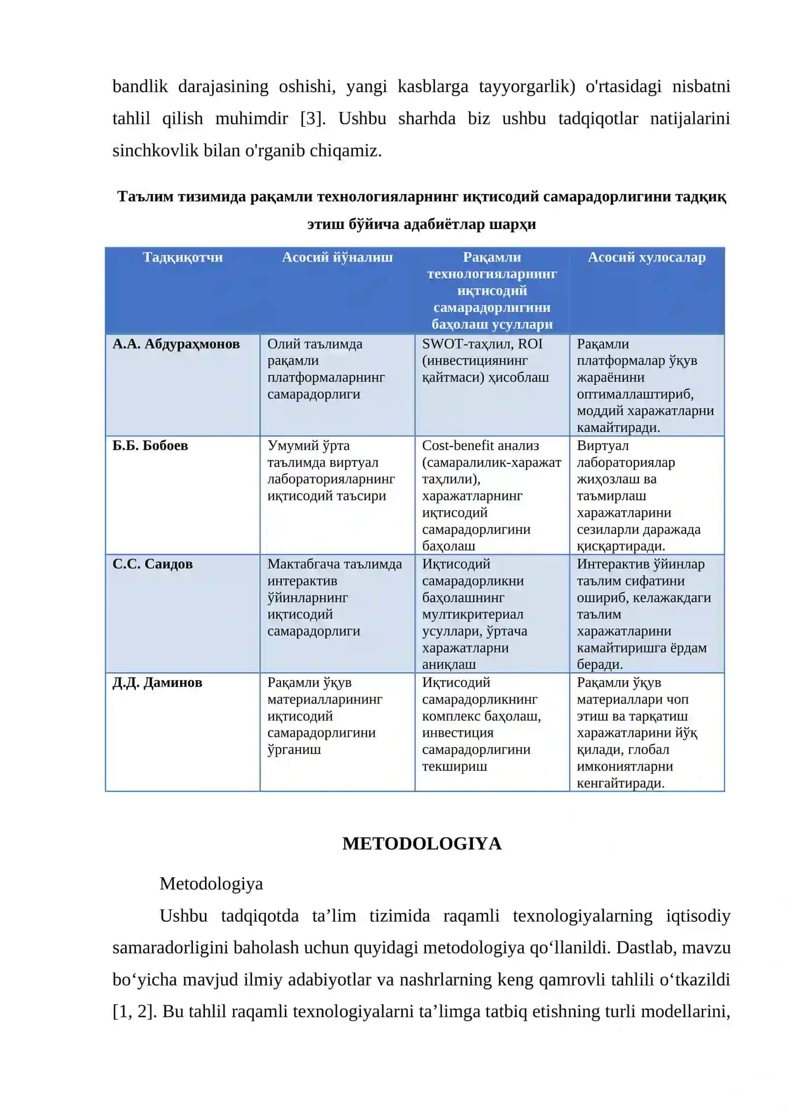 ТАЬЛИМ ТИЗИМИДА РАКАМЛИ ТЕХНОЛОГИЯЛАР ИКТИСОДИЙ САМАРАДОРЛИГИ 2