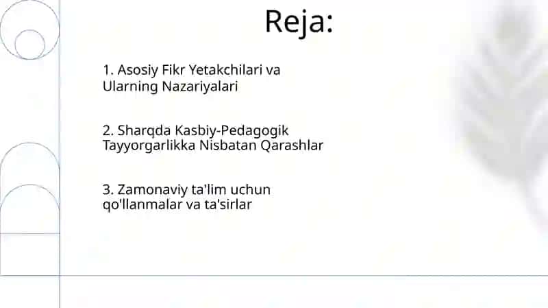 Sharq mutafakkirlarining kasbiy-pedagogik faoliyatni shakllantirishga oid qarashlari 2