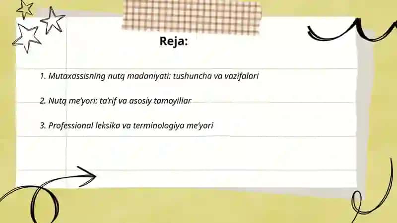 Mutaxassisning nutq madaniyati. Me’yor tushunchasi 2