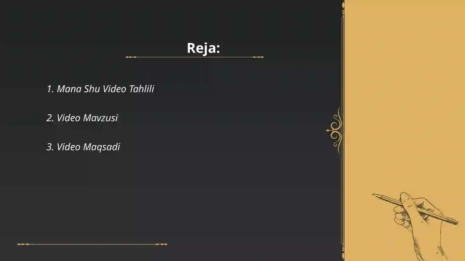 Mana Shu Video Tahlili 2