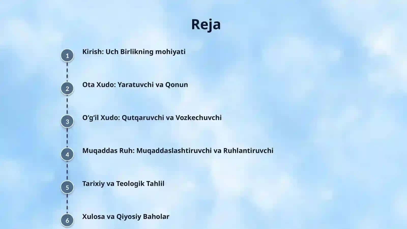 Xristianlik ilohiyoti. Yakka hudoning 3 qiyofasi: Ota Xudo, O‘g‘il Xudo va Muqaddas Ruh ta’limoti 2