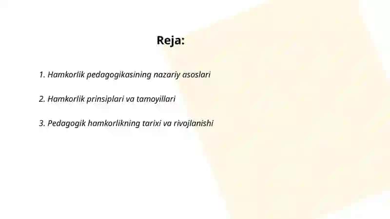 Hamkorlik pedagogikasining konseptual g'oyalari 2