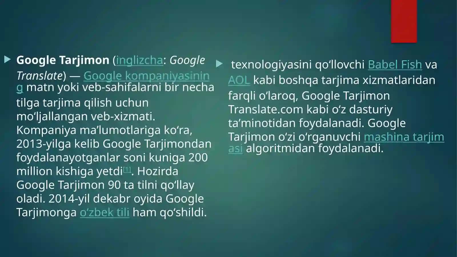 Google translator tarjimasini leksik va grammatik jihatdan analiz qilish 2