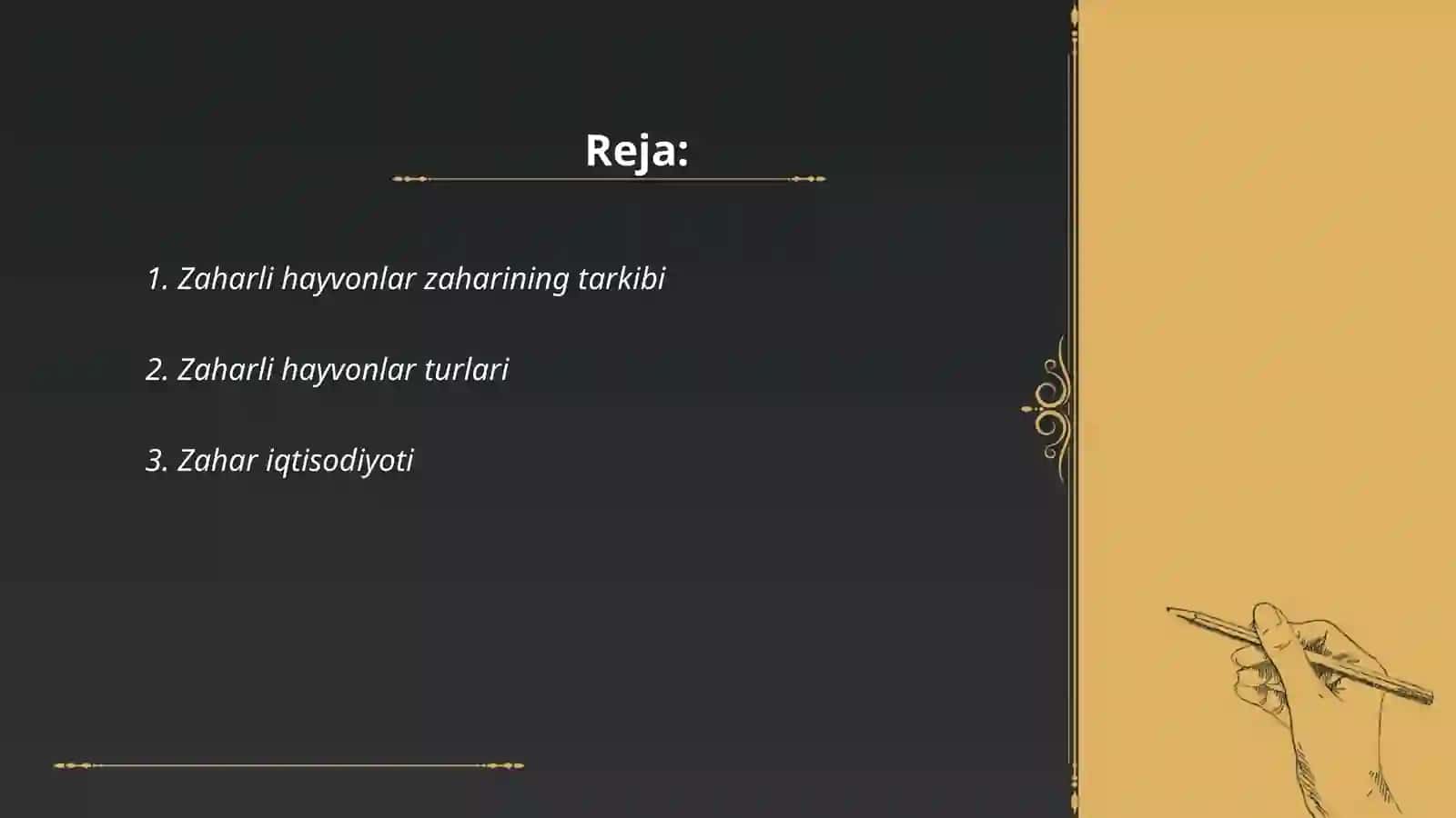 Zaharli hayvonlar zaxarining tibbiyotdagi ahamiyati 2