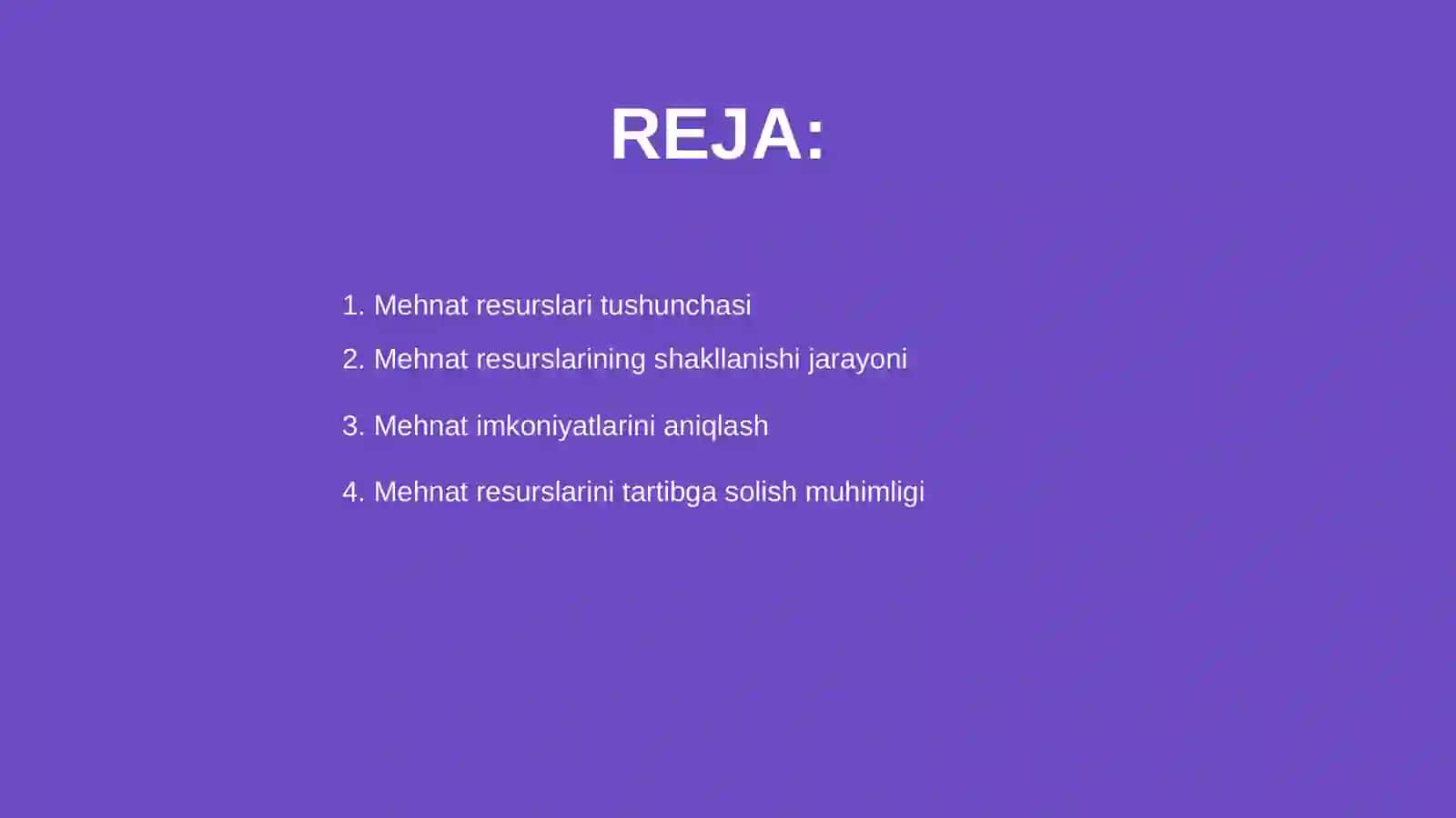Mehmat resurslarini shakllanishi va ularni tartibga solish 2