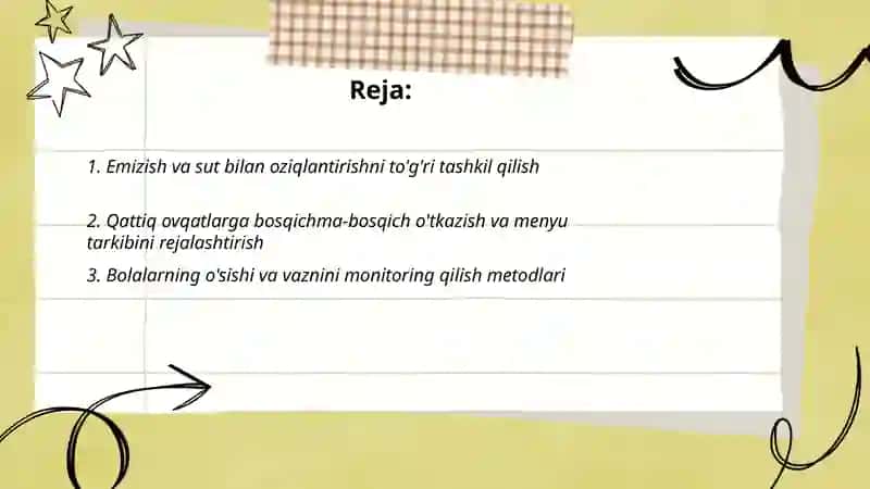 Ilk va 3 yoshgacha bòlgan bolalarning sogʻlom turmush tarsi va uni tògri tashkil qilish 2