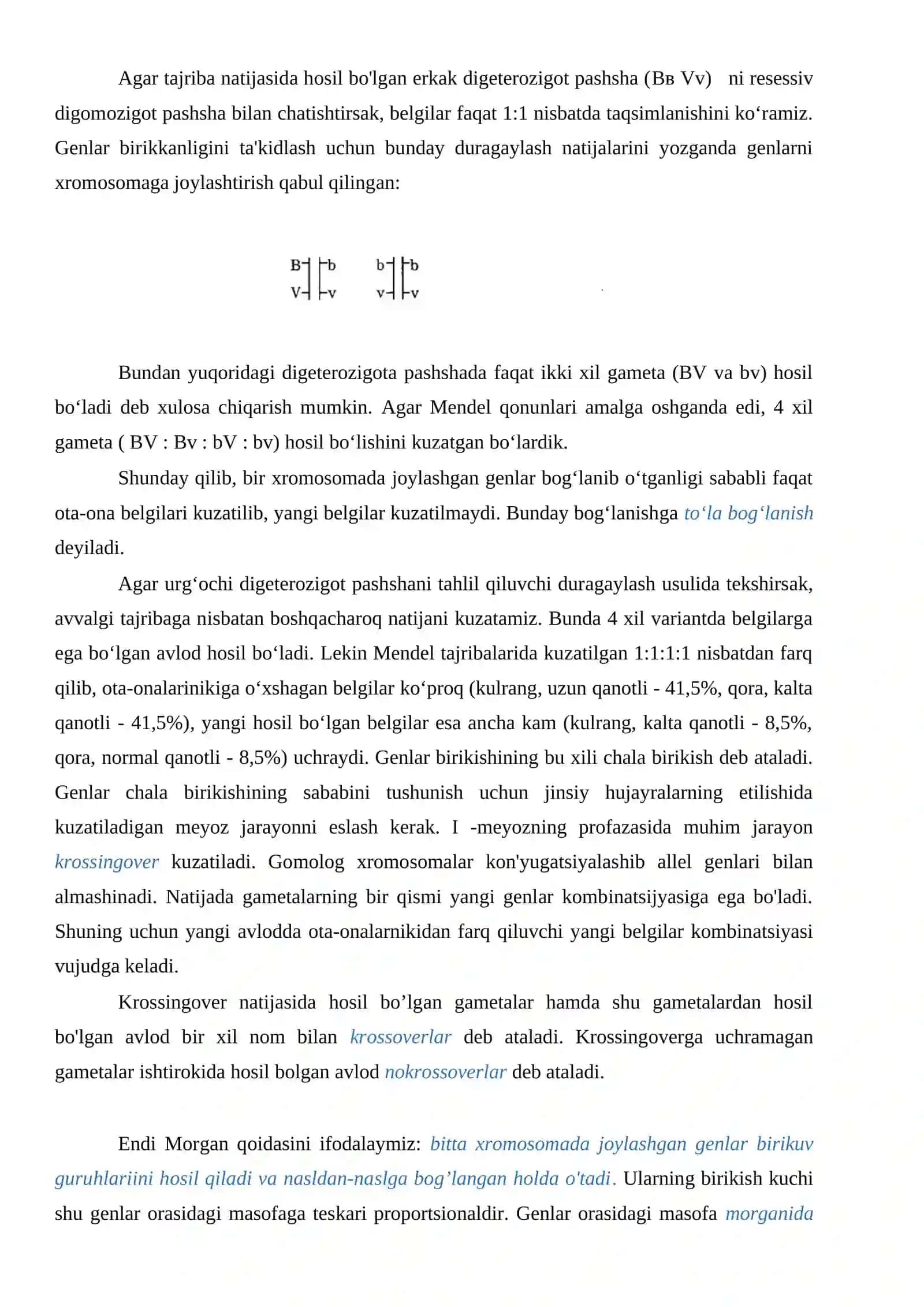 IRSIYOTNING XROMOSOMA NAZARIYASI 2