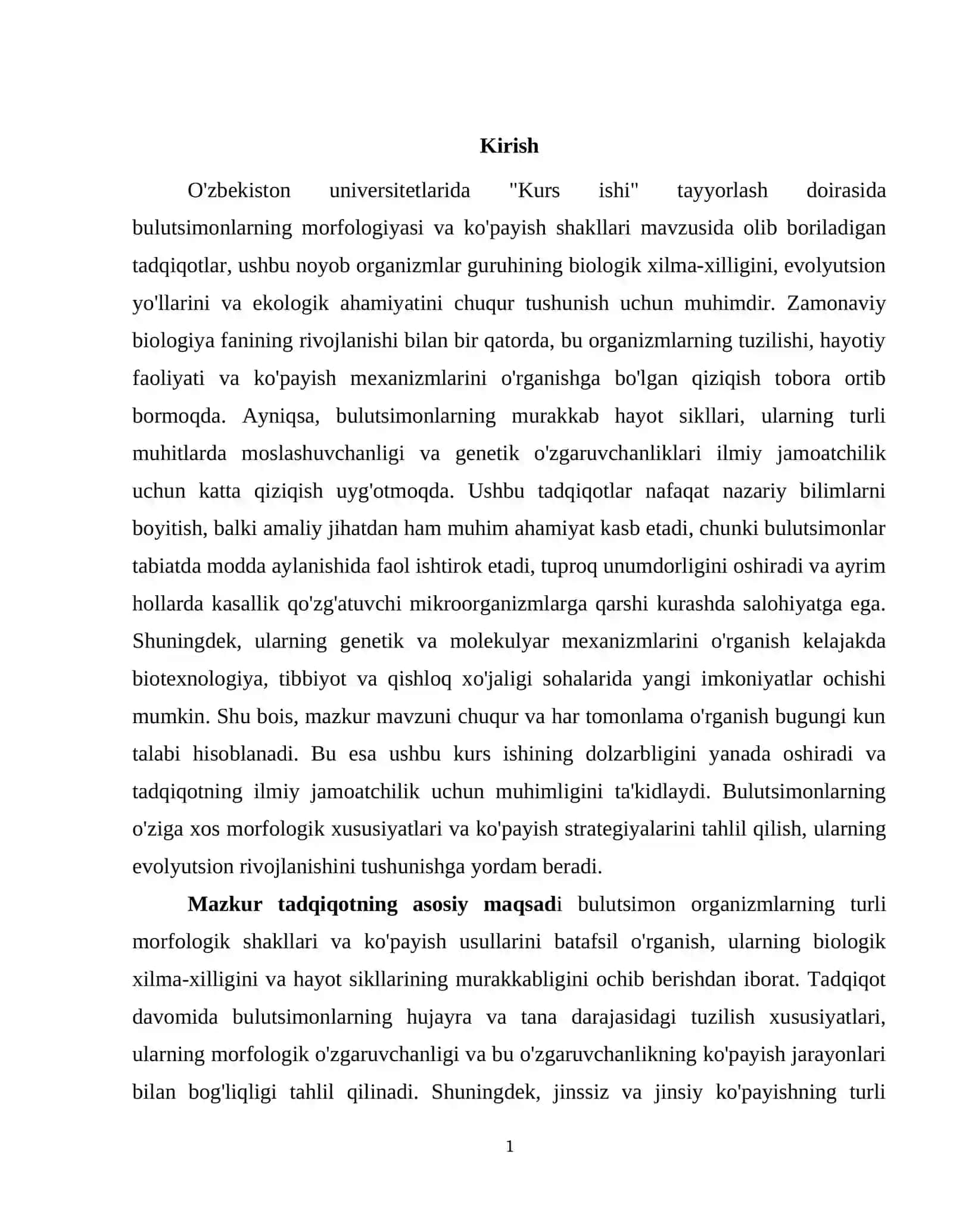 BULUTSIMONLARNING UMUMIY TAVSIFI VA TASNIFI 2