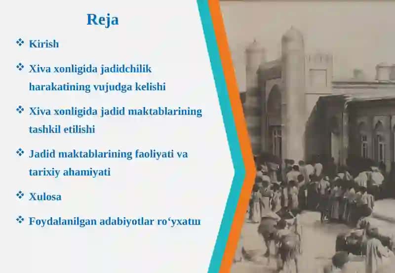 Xivaxonligidajadid maktablarining tashkili shi va faoliyati 2
