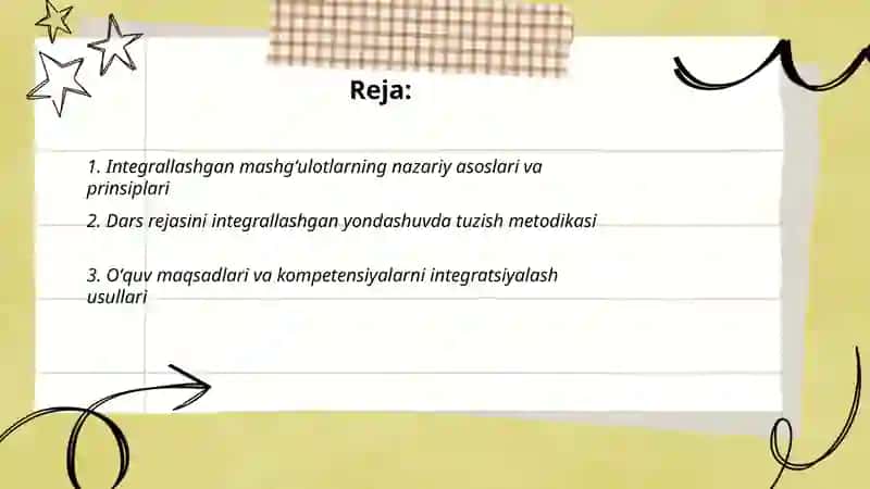Musiqa mashgʻulotlarida integrallashgan mashgʻulotlarni tashkil etish metodikasi 2