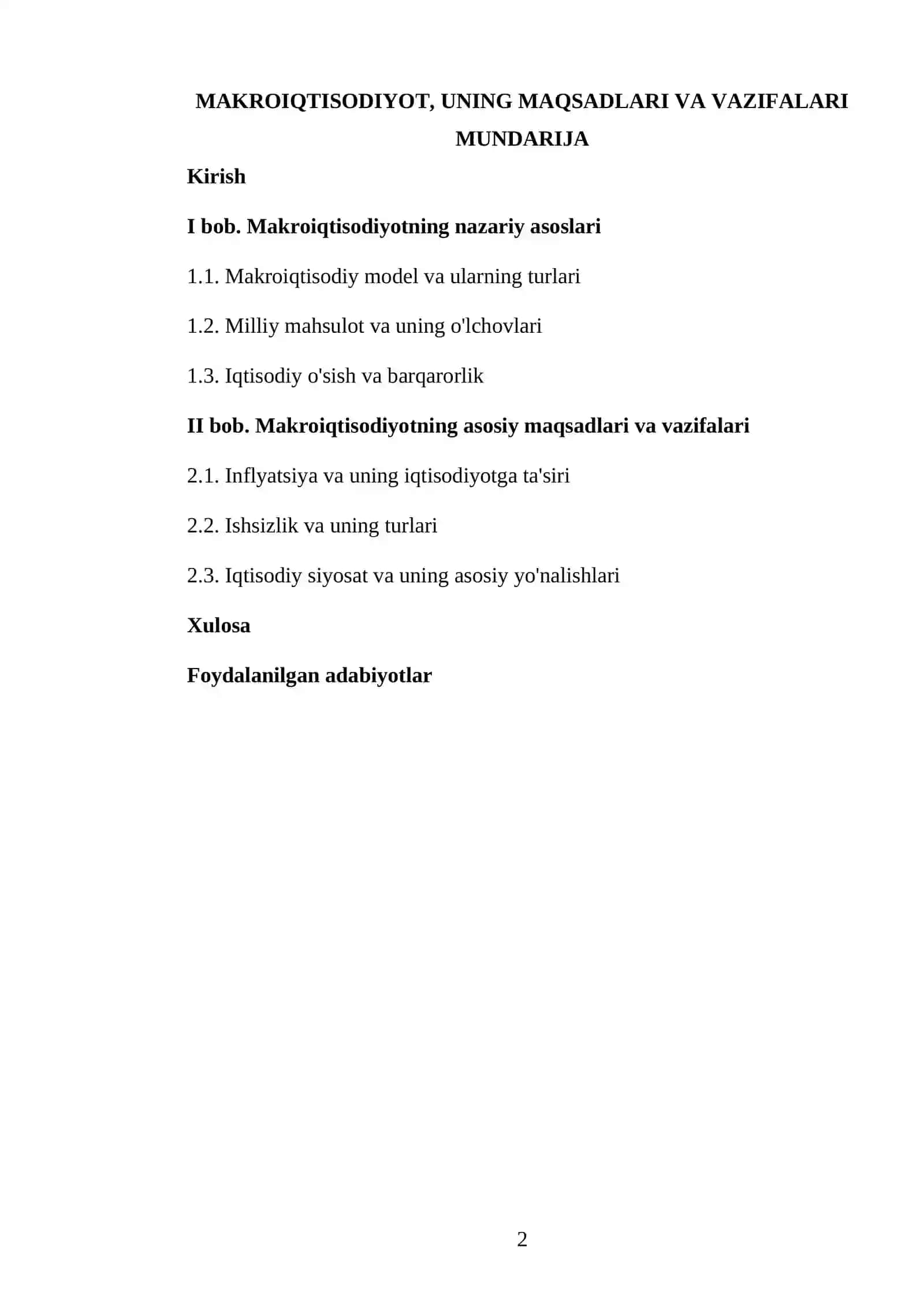 MAKRŞIQTISODİJOT, UNING MAQSADLARI VA VAZIFALARI 2