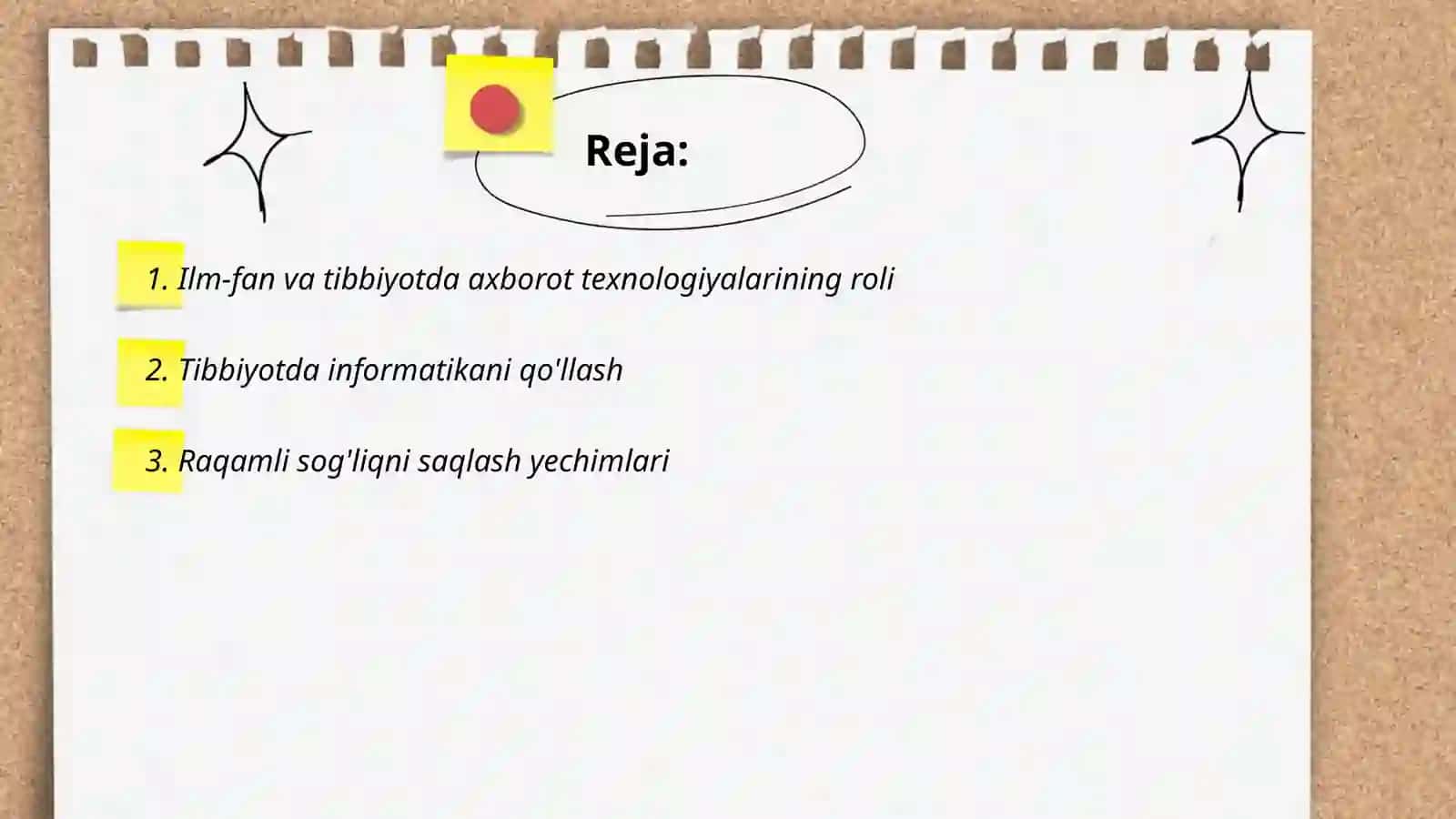 Tibbiyotda ishchi o'rinlarini avtomatlashtirish 2