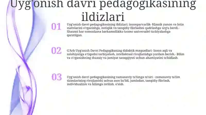 G'Arb Uyg'Onish Davri Pedagogikasi Namoyondalarining Didaktik G'Oyalari 2