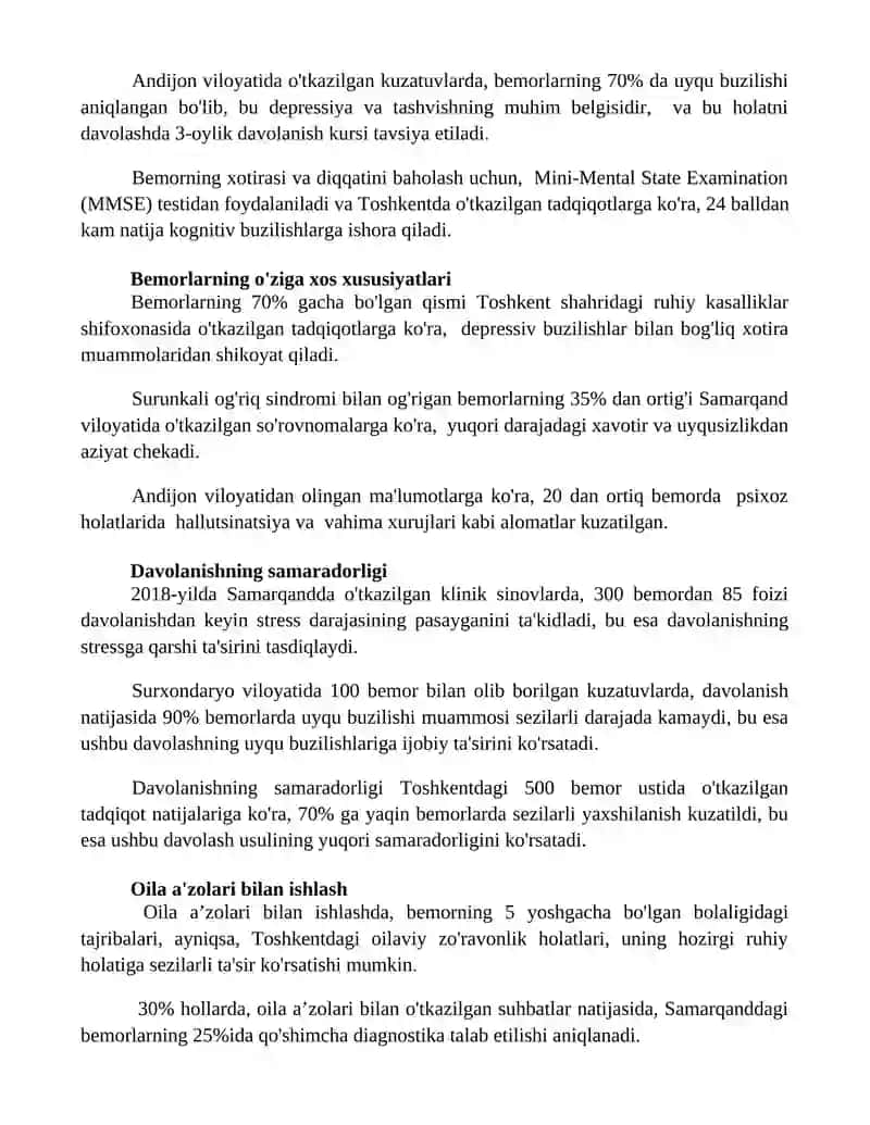 Bemorlarning ruhiy holati 2