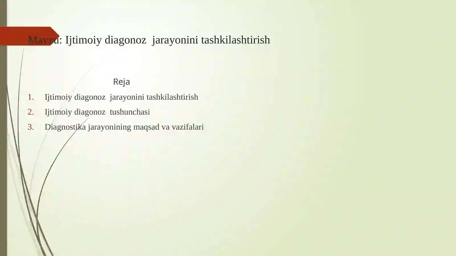 Ijtimoiy diagonoz jarayonini tashkilashtirish 2