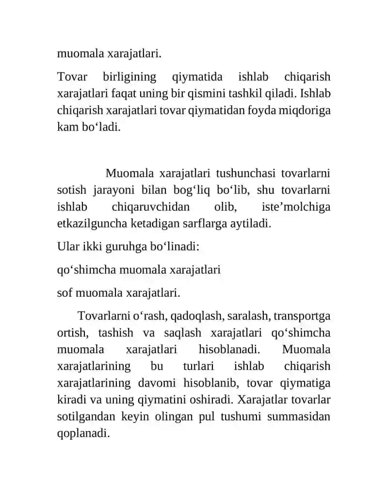 Ishlab Chiqarish Xarajatlari 2