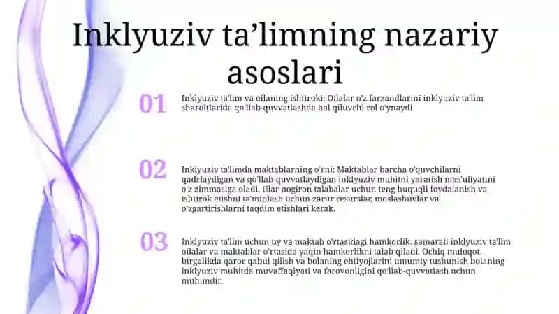 Inklyuziv Ta'limning O'rnli Yordam va Qo'llab-quvvati 2