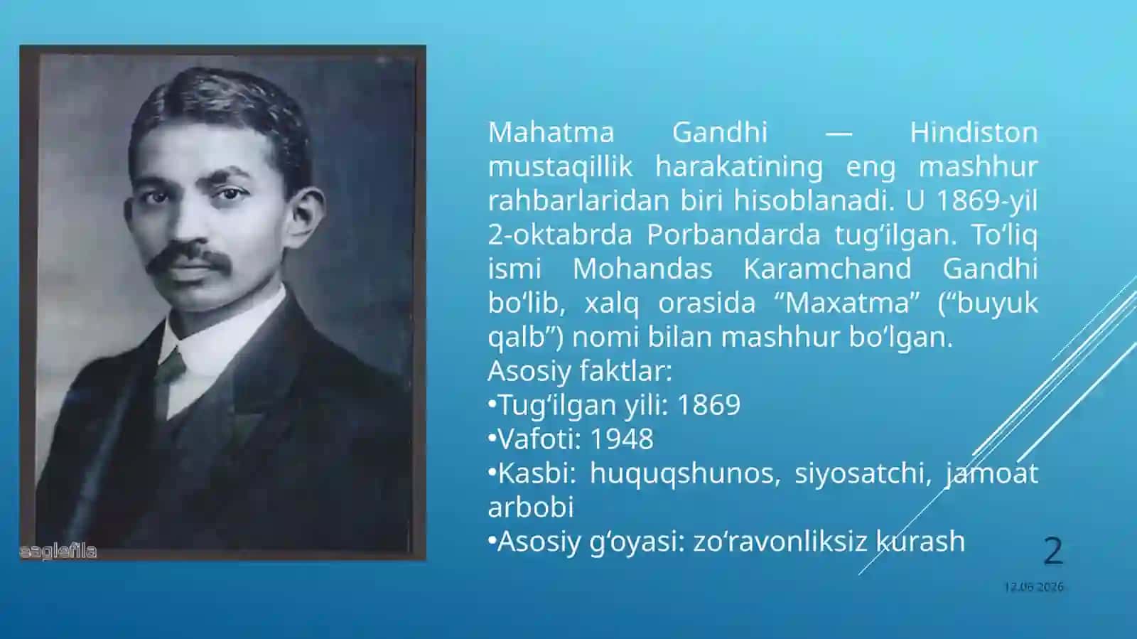 Maxatma Gandi faoliyati 2